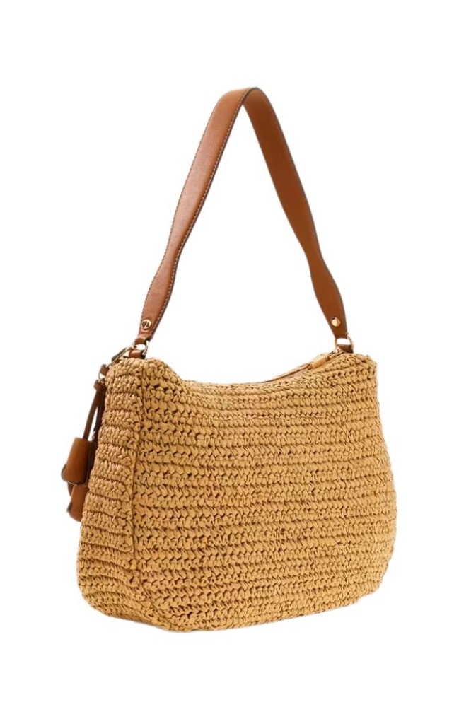 GUESS OFELIA HOBO SHOULDER BAG ΤΣΑΝΤΑ ΓΥΝΑΙΚΕΙΑ COGNAC