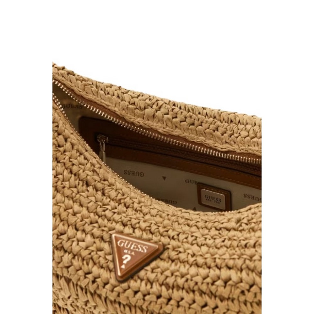 GUESS OFELIA HOBO SHOULDER BAG ΤΣΑΝΤΑ ΓΥΝΑΙΚΕΙΑ COGNAC