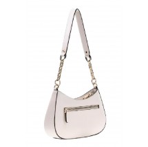 GUESS CARRIE TOP ZIP SHOULDER BAG ΤΣΑΝΤΑ ΓΥΝΑΙΚΕΙΑ STONE