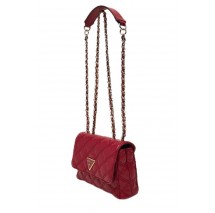 GUESS GIULLY II MINI 2 COMP CVRT FLP ΤΣΑΝΤΑ ΓΥΝΑΙΚΕΙΑ RED