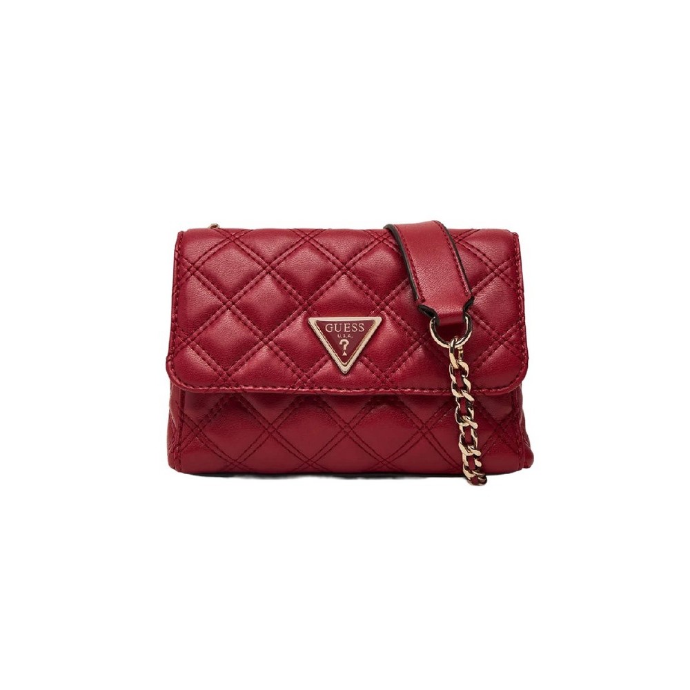 GUESS GIULLY II MINI 2 COMP CVRT FLP ΤΣΑΝΤΑ ΓΥΝΑΙΚΕΙΑ RED