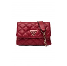 GUESS GIULLY II MINI 2 COMP CVRT FLP ΤΣΑΝΤΑ ΓΥΝΑΙΚΕΙΑ RED