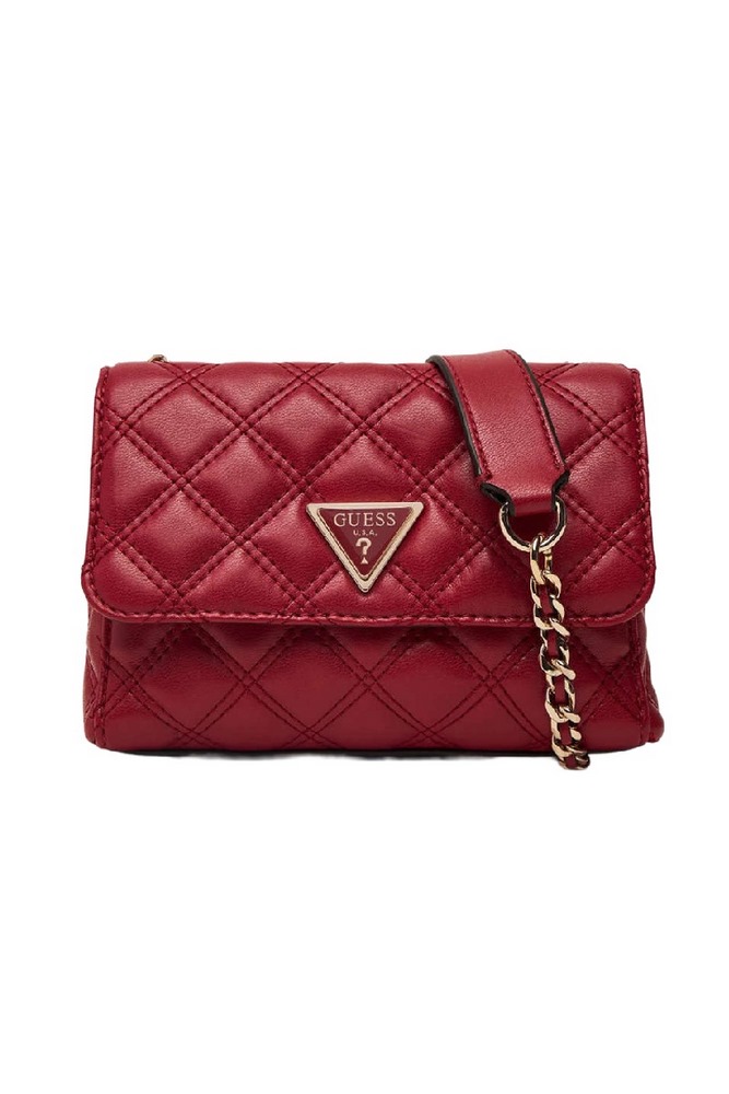 GUESS GIULLY II MINI 2 COMP CVRT FLP ΤΣΑΝΤΑ ΓΥΝΑΙΚΕΙΑ RED