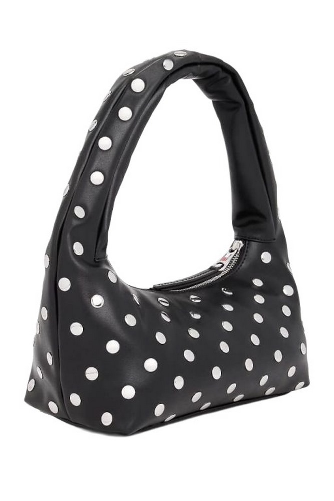 TOMMY JEANS HOLIDAY STUD SHOULDER BAG ΤΣΑΝΤΑ ΓΥΝΑΙΚΕΙΑ BLACK
