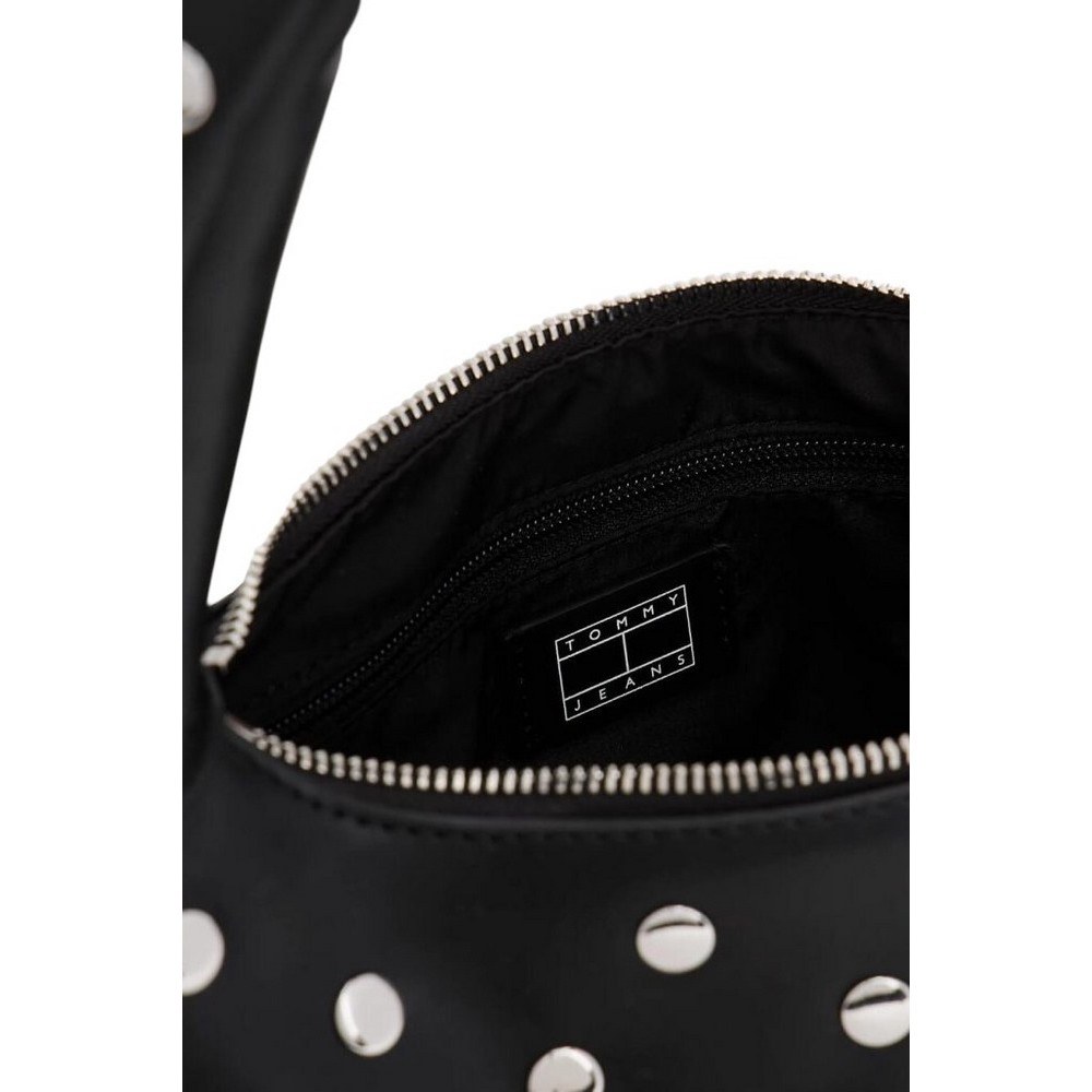 TOMMY JEANS HOLIDAY STUD SHOULDER BAG ΤΣΑΝΤΑ ΓΥΝΑΙΚΕΙΑ BLACK