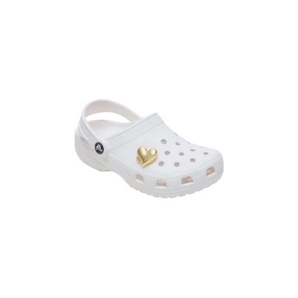 CROCS GOLD BUBBLE LOCKET HEART JIBBITZ CHARMS ΑΞΕΣΟΥΑΡ ΓΥΝΑΙΚΕΙΟ GOLD