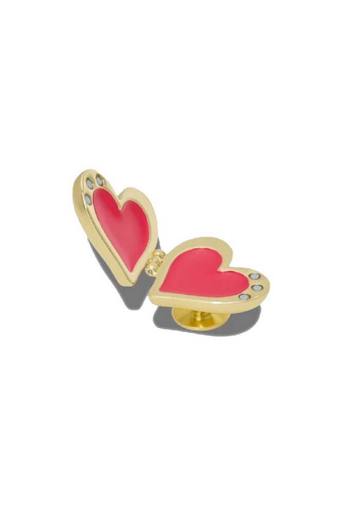 CROCS GOLD BUBBLE LOCKET HEART JIBBITZ CHARMS ΑΞΕΣΟΥΑΡ ΓΥΝΑΙΚΕΙΟ GOLD