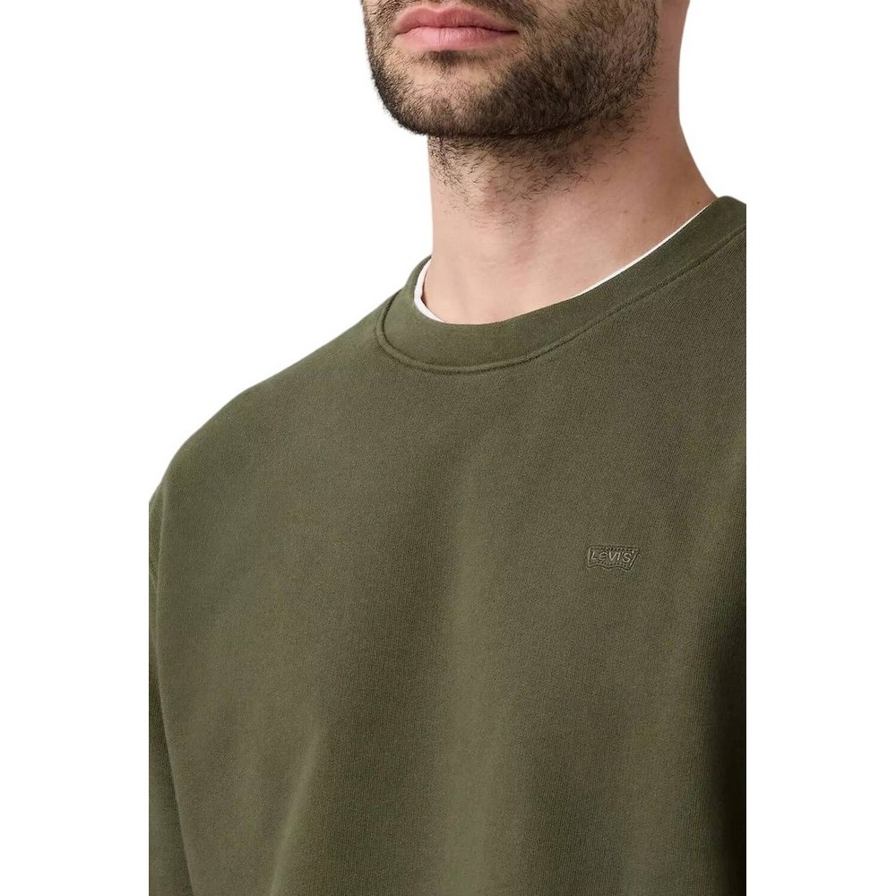 LEVIS THE ORIGINAL HM CREW ΜΠΛΟΥΖΑ ΦΟΥΤΕΡ ΑΝΔΡΙΚΗ GREEN