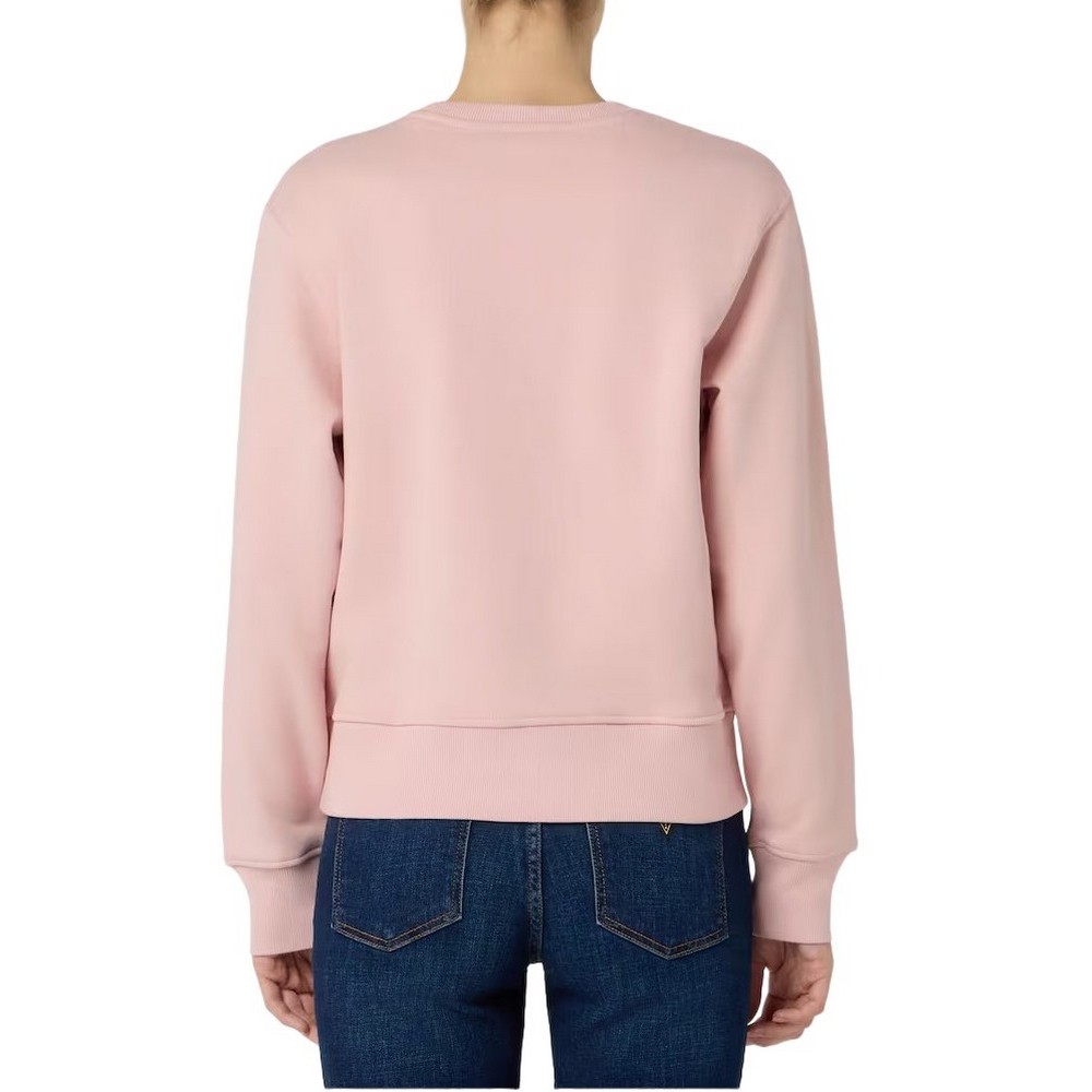 GUESS NEW CN BASIC TRIANGLE SWEATSHI ΜΠΛΟΥΖΑ ΦΟΥΤΕΡ ΓΥΝΑΙΚΕΙΑ PINK