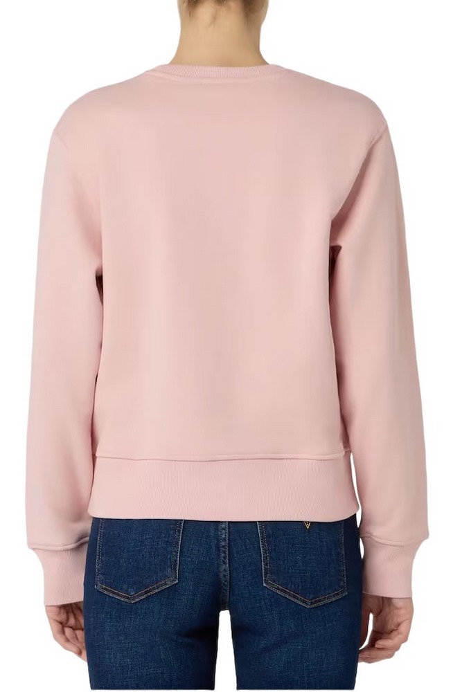 GUESS NEW CN BASIC TRIANGLE SWEATSHI ΜΠΛΟΥΖΑ ΦΟΥΤΕΡ ΓΥΝΑΙΚΕΙΑ PINK