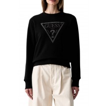 GUESS NEW CN BASIC TRIANGLE SWEATSHI ΜΠΛΟΥΖΑ ΦΟΥΤΕΡ ΓΥΝΑΙΚΕΙΑ BLACK