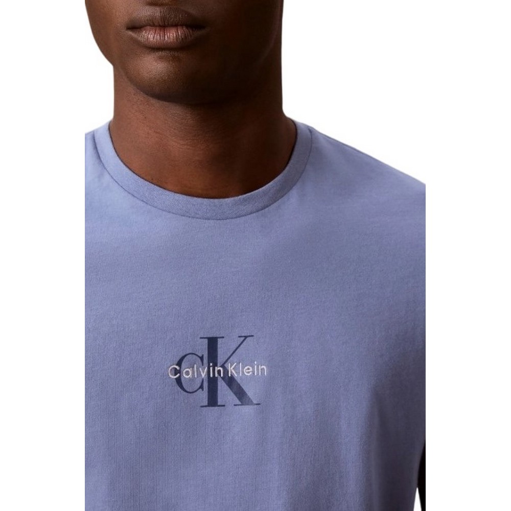 CALVIN KLEIN JEANS 30S MICRO MONOLOGO GRAPHIC T-SHIRT ΜΠΛΟΥΖΑ ΑΝΔΡΙΚΗ BLUE