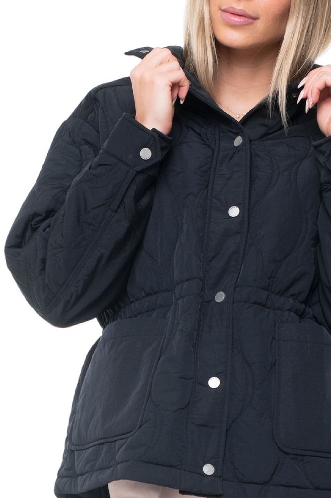 GUESS CORINNE ONION QUILTING JACKET ΜΠΟΥΦΑΝ ΓΥΝΑΙΚΕΙΟ BLACK
