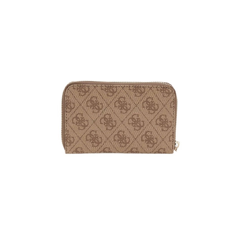 GUESS LAUREL II SLG MED ZIP AROUND ΠΟΡΤΟΦΟΛΙ ΓΥΝΑΙΚΕΙΟ LATTE