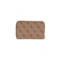 GUESS LAUREL II SLG MED ZIP AROUND ΠΟΡΤΟΦΟΛΙ ΓΥΝΑΙΚΕΙΟ LATTE