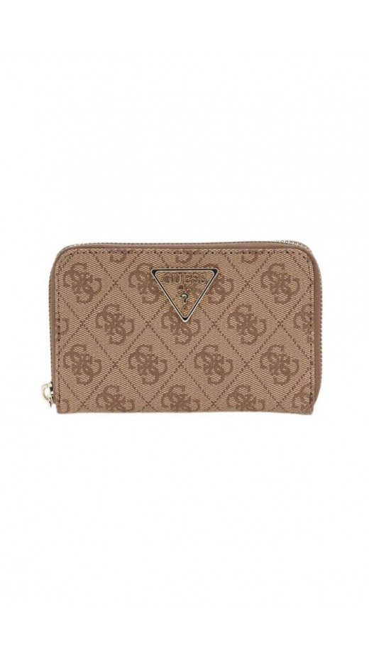 GUESS LAUREL II SLG MED ZIP AROUND ΠΟΡΤΟΦΟΛΙ ΓΥΝΑΙΚΕΙΟ LATTE
