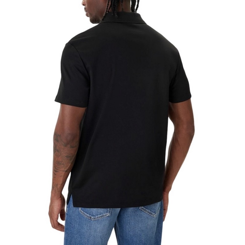CALVIN KLEIN TECH INTERLOCK POLO T-SHIRT ΜΠΛΟΥΖΑ ΑΝΔΡΙΚΗ BLACK