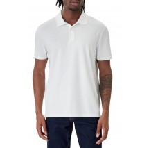 CALVIN KLEIN TECH INTERLOCK POLO T-SHIRT ΜΠΛΟΥΖΑ ΑΝΔΡΙΚΗ BRIGHT WHITE