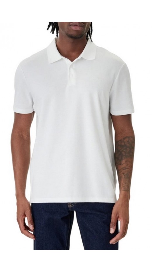 CALVIN KLEIN TECH INTERLOCK POLO T-SHIRT ΜΠΛΟΥΖΑ ΑΝΔΡΙΚΗ BRIGHT WHITE