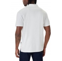 CALVIN KLEIN TECH INTERLOCK POLO T-SHIRT ΜΠΛΟΥΖΑ ΑΝΔΡΙΚΗ BRIGHT WHITE