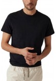 GUESS EMB PIMA CREW T-SHIRT ΜΠΛΟΥΖΑ ΑΝΔΡΙΚΗ BLACK