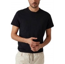 GUESS EMB PIMA CREW T-SHIRT ΜΠΛΟΥΖΑ ΑΝΔΡΙΚΗ BLACK
