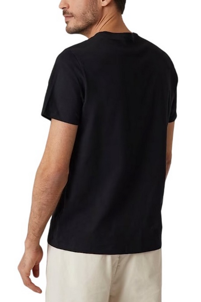 GUESS EMB PIMA CREW T-SHIRT ΜΠΛΟΥΖΑ ΑΝΔΡΙΚΗ BLACK