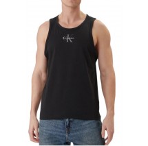 CALVIN KLEIN JEANS 30S CLASSIC MICRO MONOLOGO TANK T-SHIRT ΜΠΛΟΥΖΑ ΑΝΔΡΙΚΗ BLACK