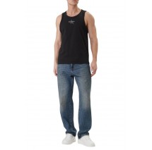 CALVIN KLEIN JEANS 30S CLASSIC MICRO MONOLOGO TANK T-SHIRT ΜΠΛΟΥΖΑ ΑΝΔΡΙΚΗ BLACK