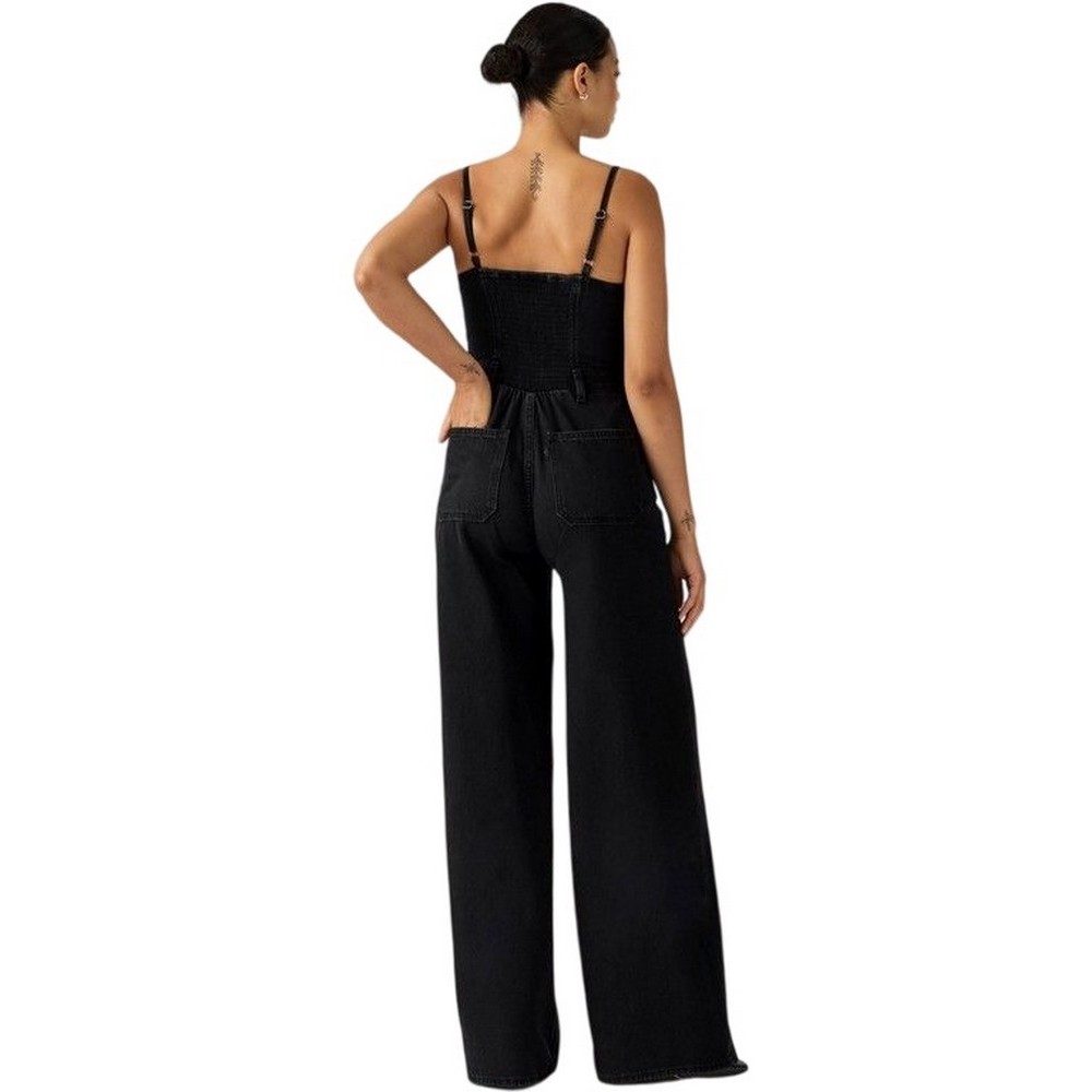 LEVIS SEAMED JUMPSUIT WORN IN ΟΛΟΣΩΜΗ ΦΟΡΜΑ ΤΖΙΝ ΓΥΝΑΙΚΕΙΑ BLACK DENIM
