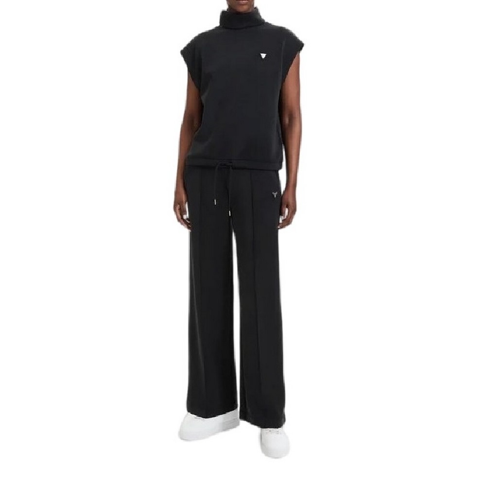 GUESS OLYMPE HIGH NECK SLEEVELESS SW ΜΠΛΟΥΖΑ ΑΜΑΝΙΚΗ ΦΟΥΤΕΡ ΓΥΝΑΙΚΕΙΑ BLACK