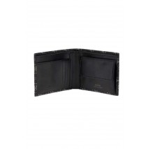 GUES MILANO BLLFLD W COIN POCKET SMVELELEA20 ΠΟΡΤΟΦΟΛΙ ΑΝΔΡΙΚΟ BLACK/GREY