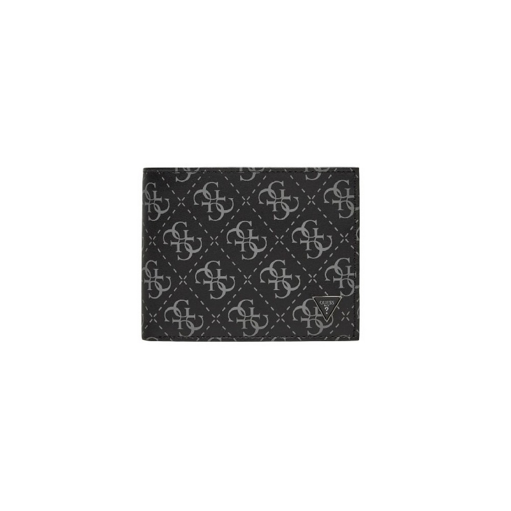 GUES MILANO BLLFLD W COIN POCKET SMVELELEA20 ΠΟΡΤΟΦΟΛΙ ΑΝΔΡΙΚΟ BLACK/GREY