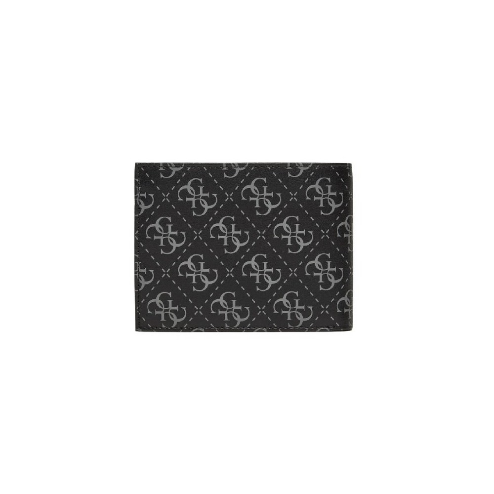 GUES MILANO BLLFLD W COIN POCKET SMVELELEA20 ΠΟΡΤΟΦΟΛΙ ΑΝΔΡΙΚΟ BLACK/GREY