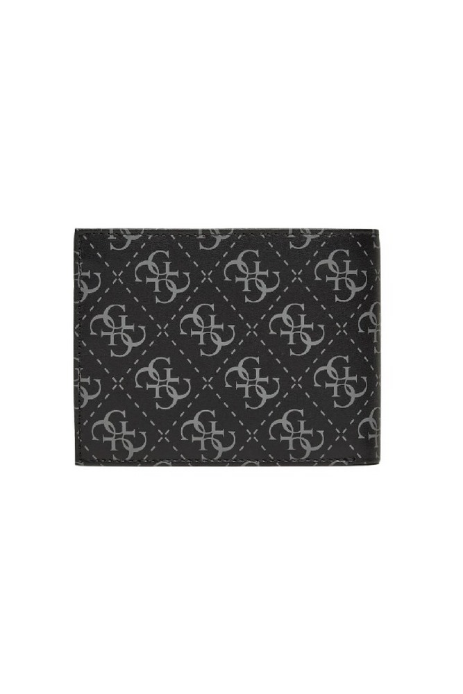 GUES MILANO BLLFLD W COIN POCKET SMVELELEA20 ΠΟΡΤΟΦΟΛΙ ΑΝΔΡΙΚΟ BLACK/GREY