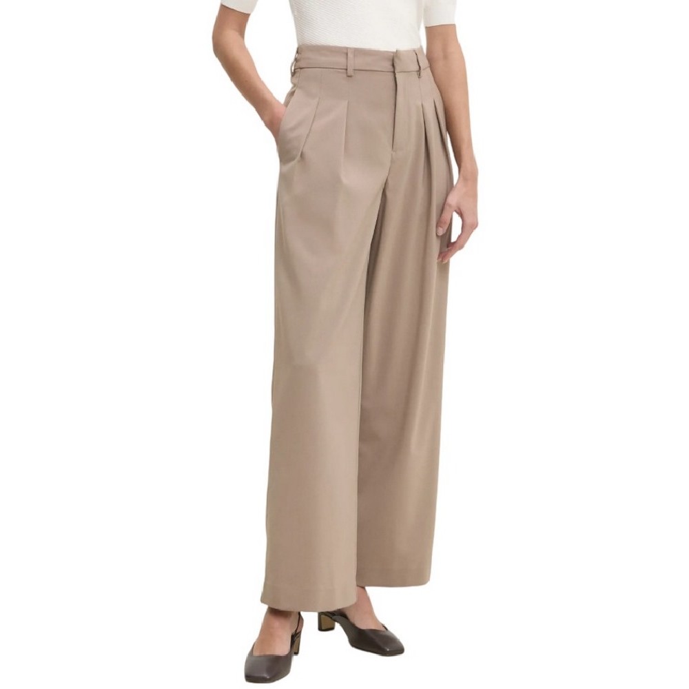 CALVIN KLEIN JEANSTAILORED WIDE LEG ΠΑΝΤΕΛΟΝΙ ΓΥΝΑΙΚΕΙΟ TAUPE