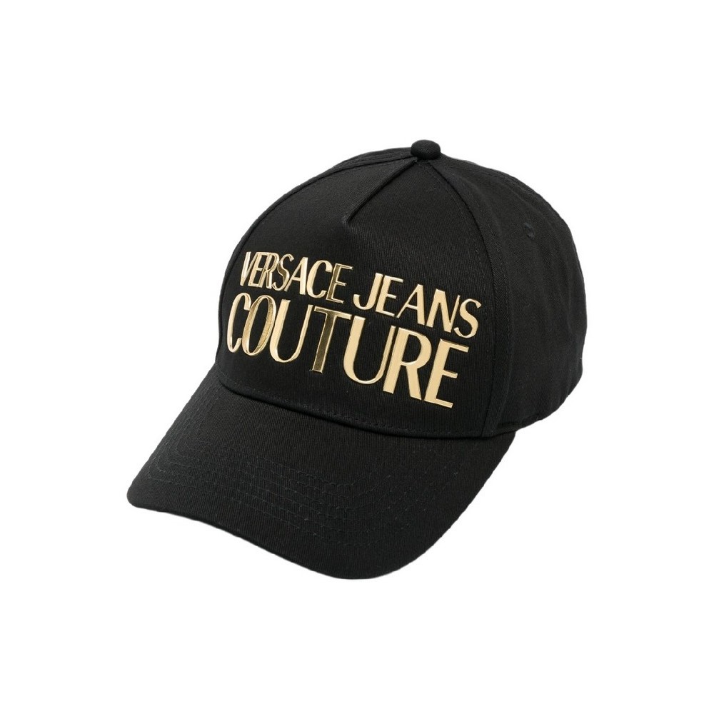 VERSACE JEANS COUTURE BASEBALL CAP WITH PENCES CIRCONFERENZA ΚΑΠΕΛΟ ΑΝΔΡΙΚΟ BLACK/GOLD