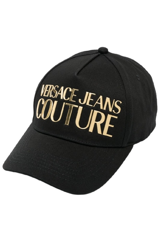 VERSACE JEANS COUTURE BASEBALL CAP WITH PENCES CIRCONFERENZA ΚΑΠΕΛΟ ΑΝΔΡΙΚΟ BLACK/GOLD