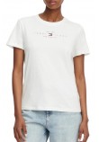 TOMMY JEANS REG US LINEAR T-SHIRT ΜΠΛΟΥΖΑ ΓΥΝΑΙΚΕΙΑ ECRU