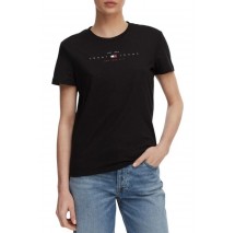 TOMMY JEANS REG US LINEAR T-SHIRT ΜΠΛΟΥΖΑ ΓΥΝΑΙΚΕΙΑ BLACK