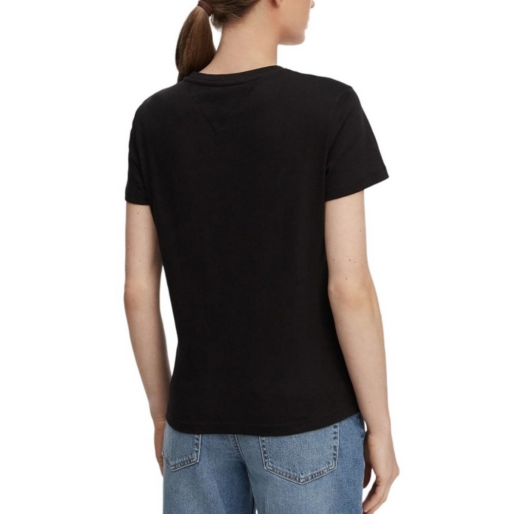 TOMMY JEANS REG US LINEAR T-SHIRT ΜΠΛΟΥΖΑ ΓΥΝΑΙΚΕΙΑ BLACK