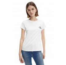 CALVIN KLEIN JEANS 2-PACK MONOGRAM SLIM TEE T-SHIRT ΓΥΝΑΙΚΕΙΟ BLACK/WHITE