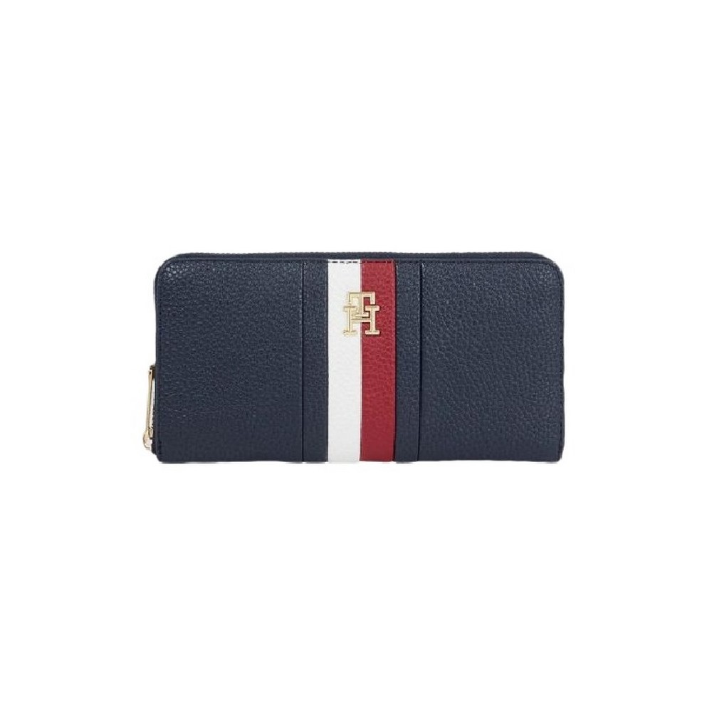 TOMMY HILFIGER TH EMBLEM LARGE ZA CORP ΠΟΡΤΟΦΟΛΙ ΓΥΝΑΙΚΕΙΟ NAVY