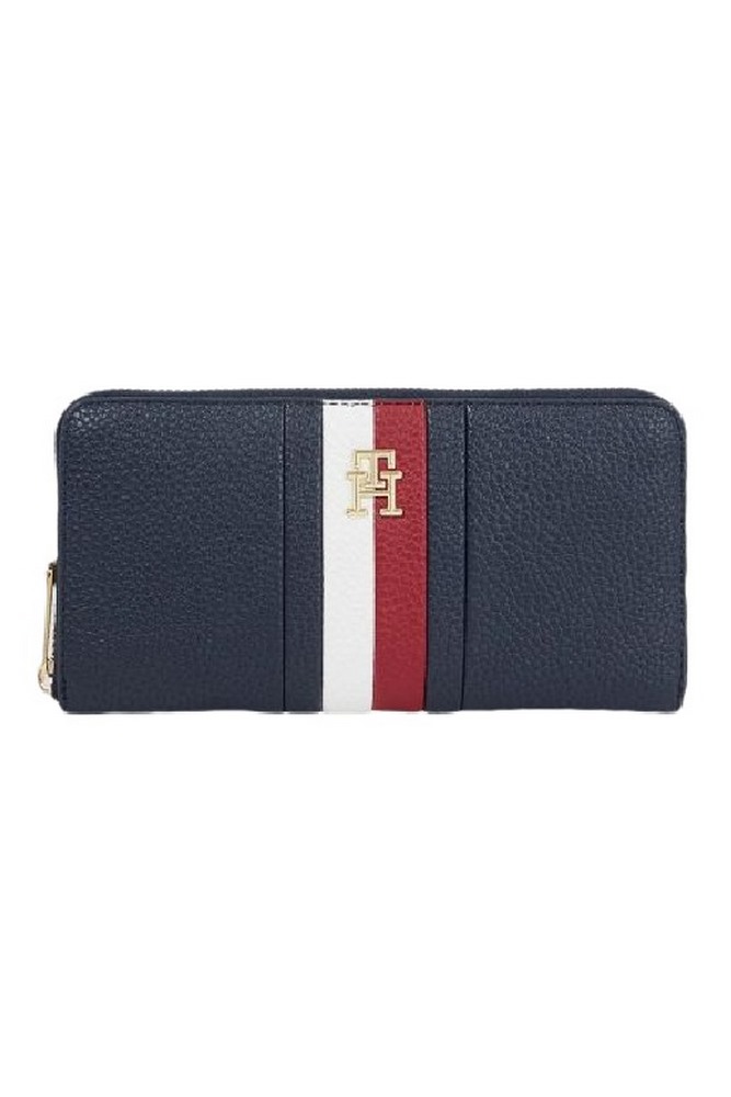 TOMMY HILFIGER TH EMBLEM LARGE ZA CORP ΠΟΡΤΟΦΟΛΙ ΓΥΝΑΙΚΕΙΟ NAVY