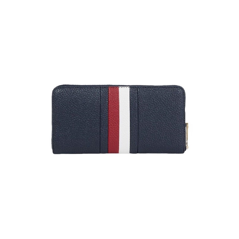 TOMMY HILFIGER TH EMBLEM LARGE ZA CORP ΠΟΡΤΟΦΟΛΙ ΓΥΝΑΙΚΕΙΟ NAVY