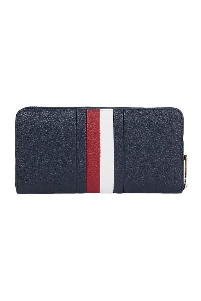 TOMMY HILFIGER TH EMBLEM LARGE ZA CORP ΠΟΡΤΟΦΟΛΙ ΓΥΝΑΙΚΕΙΟ NAVY