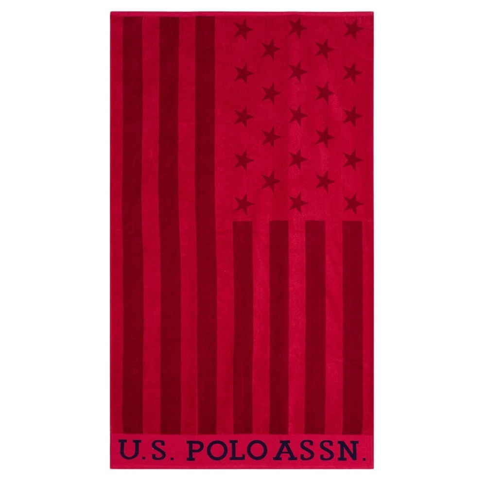 U.S POLO ASSN THOR 000291 kP0D TOWEL ΠΕΤΣΕΤΑ  ΑΝΔΡΙΚΗ RED