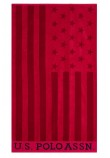 U.S POLO ASSN THOR 000291 kP0D TOWEL ΠΕΤΣΕΤΑ  ΑΝΔΡΙΚΗ RED