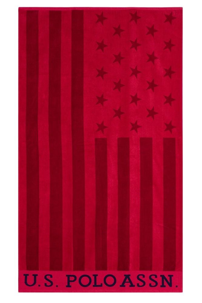 U.S POLO ASSN THOR 000291 kP0D TOWEL ΠΕΤΣΕΤΑ  ΑΝΔΡΙΚΗ RED