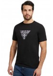 GUESS SS CN GUESS GEO TRIANGLE T-SHIRT ΑΝΔΡΙΚΟ BLACK